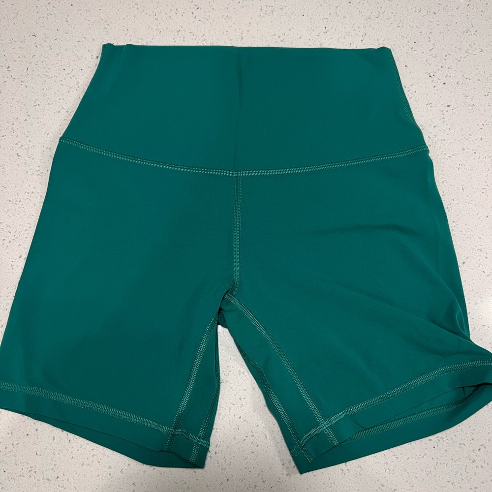 Lululemon Green Biker Shorts